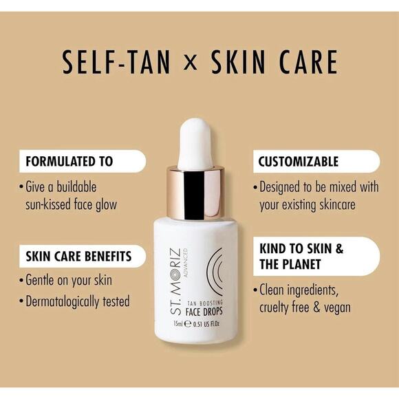 St. Moriz Advanced Tan Boosting Facial Serum 15ml .51 Fl Oz. - Picture 2 of 3